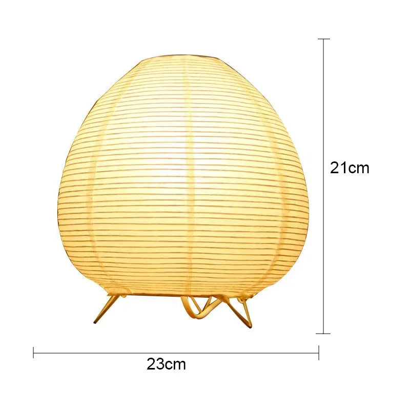 Serene Japanese Lantern Table Lamp