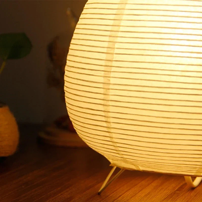 Serene Japanese Lantern Table Lamp