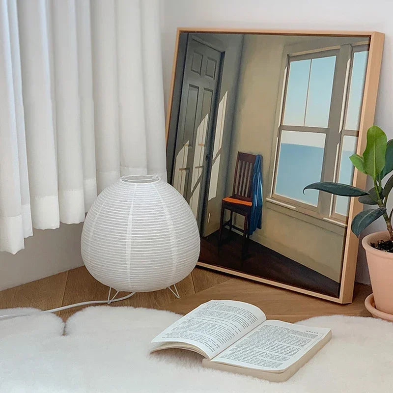Serene Japanese Lantern Table Lamp